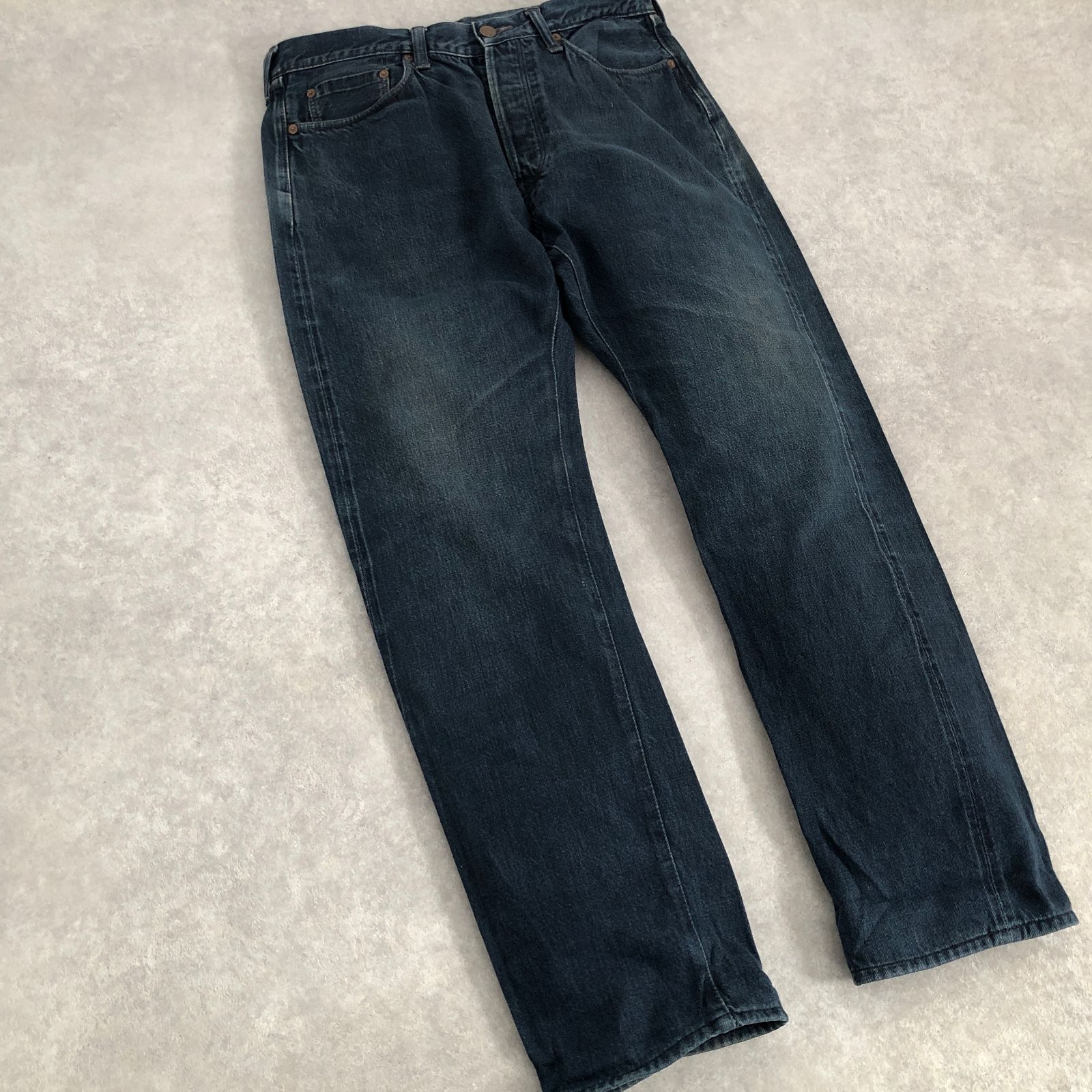 希少　45rpm デニム　ピーコート　デニム　コットン　ボア　インディゴ　藍染 希少 45rpm デニム ピーコート デニム コットン ボア インディゴ 藍染