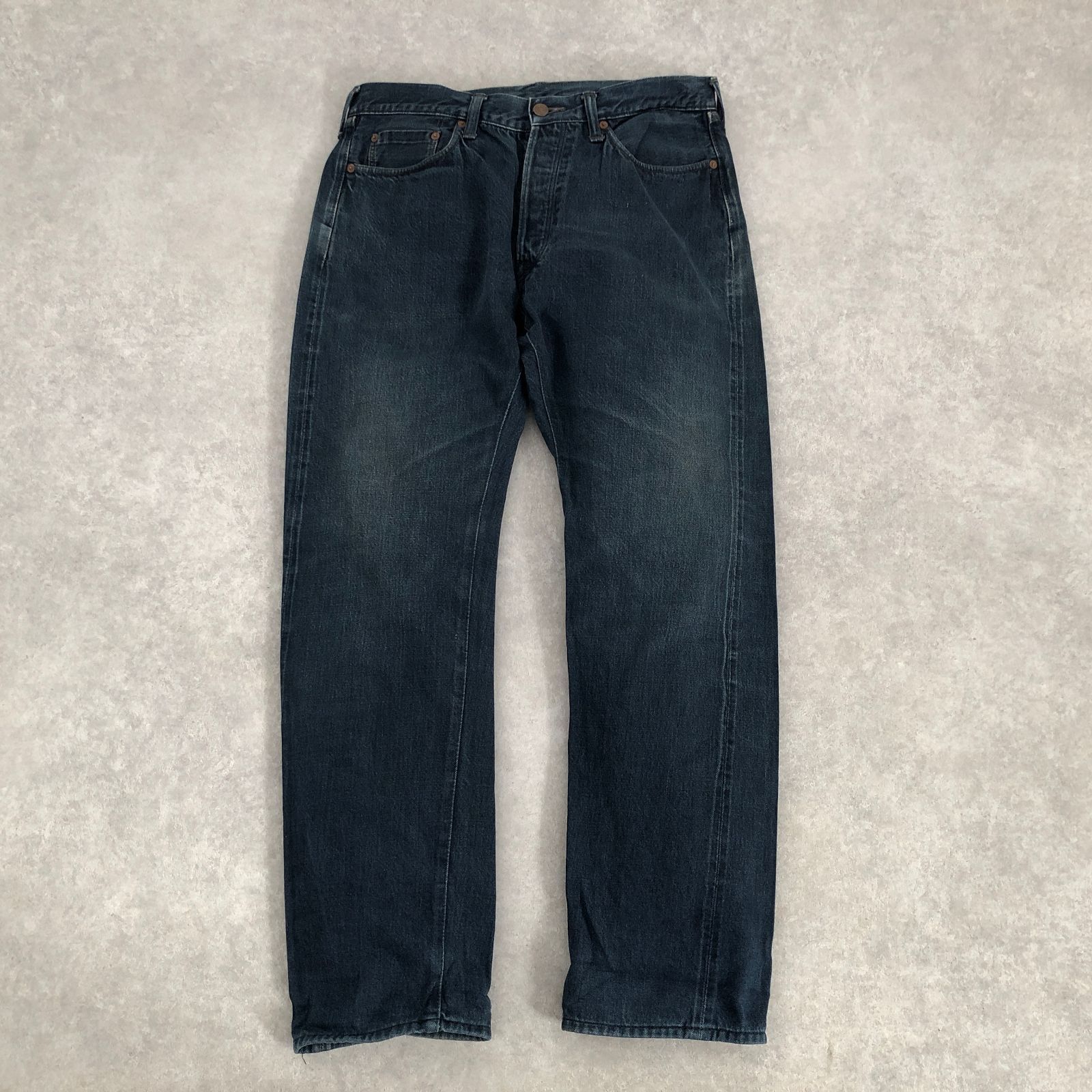 45rpm 藍染インディゴ 赤耳 ヴィンテージ 501 モデル デニム パンツ