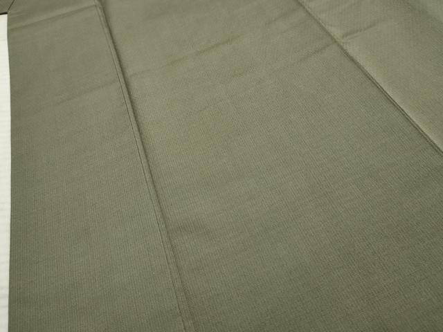  平和屋着物●男性 お召 色無地 山鳩色 キングサイズ 正絹 cs 着物 着物 浴衣