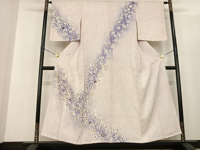 平和屋着物●訪問着 友禅 枝梅文 暈し染め 金彩 正絹 fy