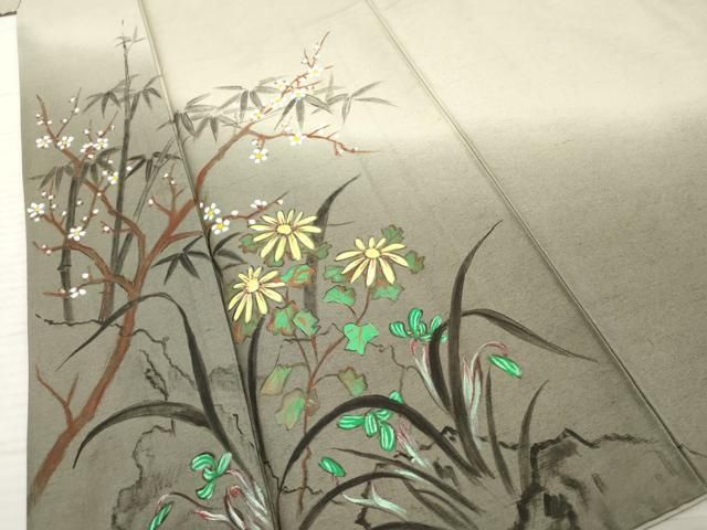 平和屋着物●訪問着 紬地