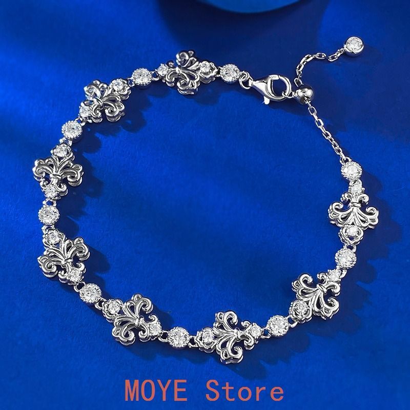 ブレスレット 人工ダイヤモンド シルバー925 チェーン 人工ダイヤ 人工宝石 宝石 ダイヤ ギフト 普段使い パーティー 卒業式 結婚式 プレゼント 女性 記念日 おしゃれ 可愛い 華やか zb 26