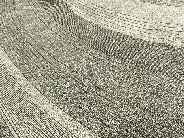  平和屋着物●二代目 川村久太郎 訪問着 流線文 正絹 fy 訪問着 付け下げ 着物