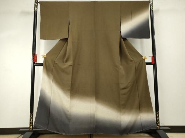 平和屋着物●訪問着 霞文 お召ちりめん 正絹 ♥ cs