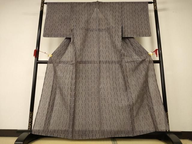 平和屋着物＊夏物　小紋　紗　変わり縞　正絹　逸品　AABF2808jd 平和屋着物＊夏物 小紋 紗 変わり縞 正絹 逸品 AABF2808jd 【公式通販】