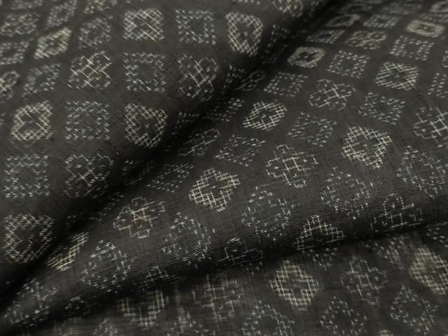 平和屋着物＊夏物 重要無形文化財 本場宮古上布 菱文 苧麻 逸品