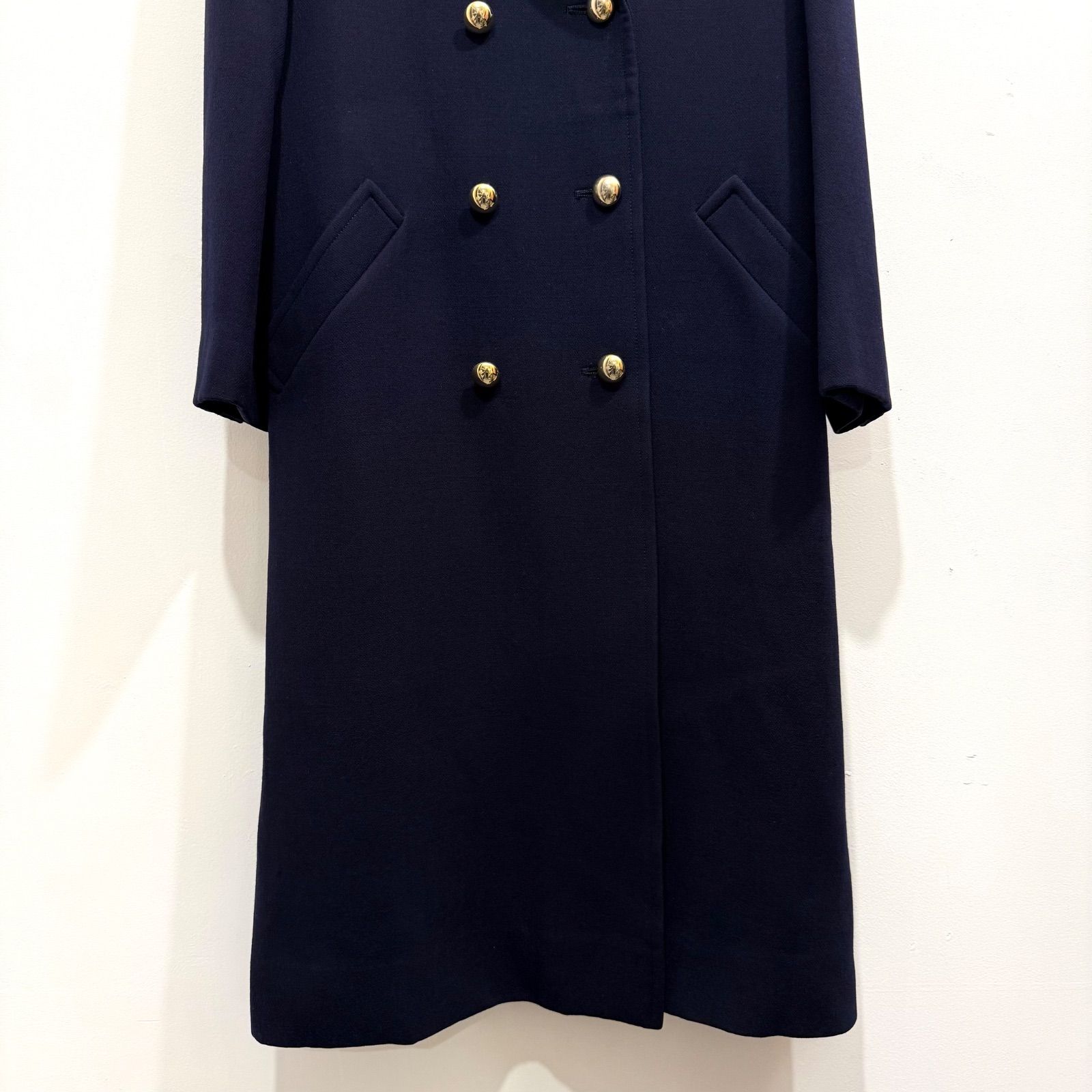 ジバンシー GIVENCHY スタッズ チェスターコート　ロングコート 赤字超特価，得価】 GIVENCHY ジバンシー チェスターコート 44(S位) 紺