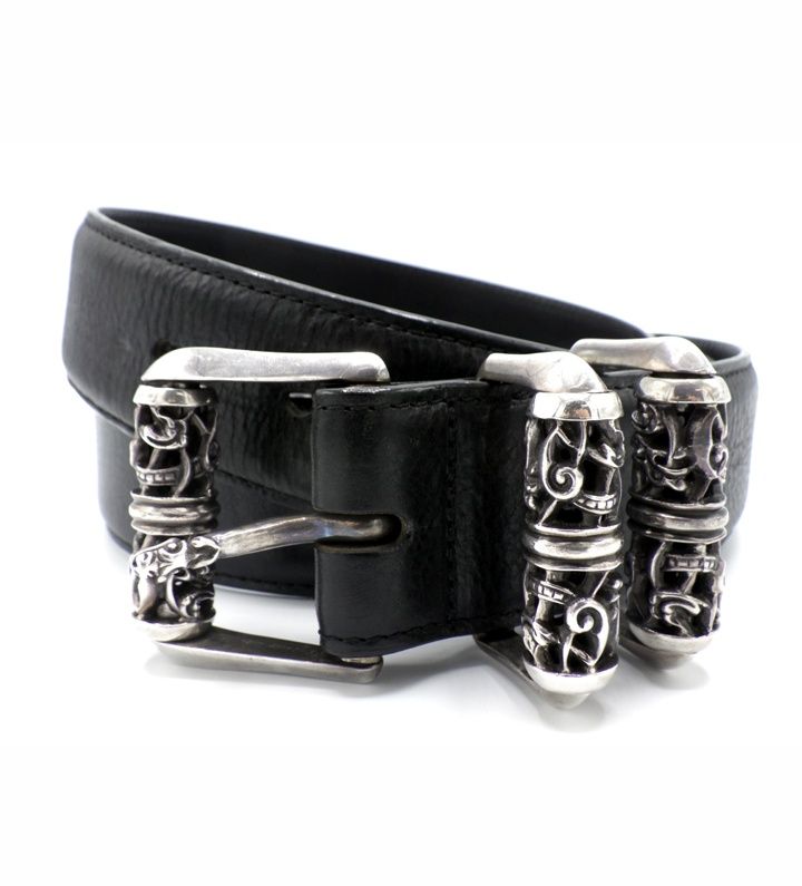 クロムハーツ CHROME HEARTS BLT CLT ROLLER 3 PC ケルティック ローラー レザー ベルト s 5132