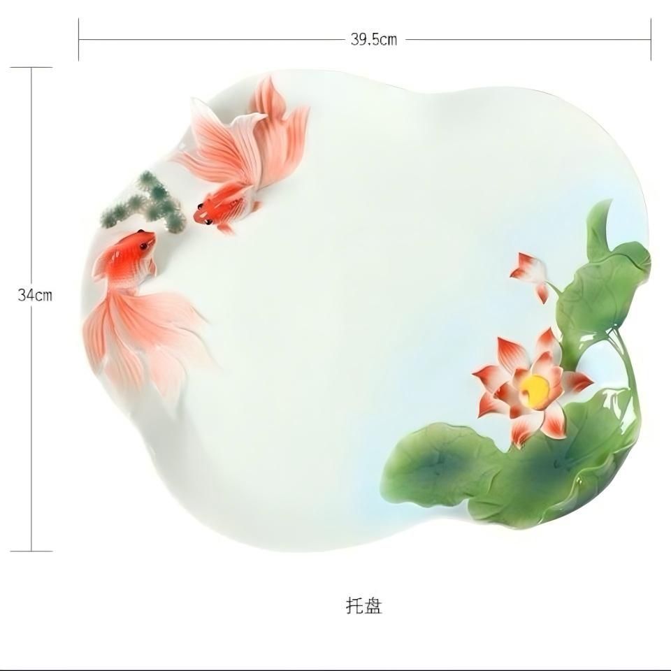 立体彫刻皿 手作り磁器