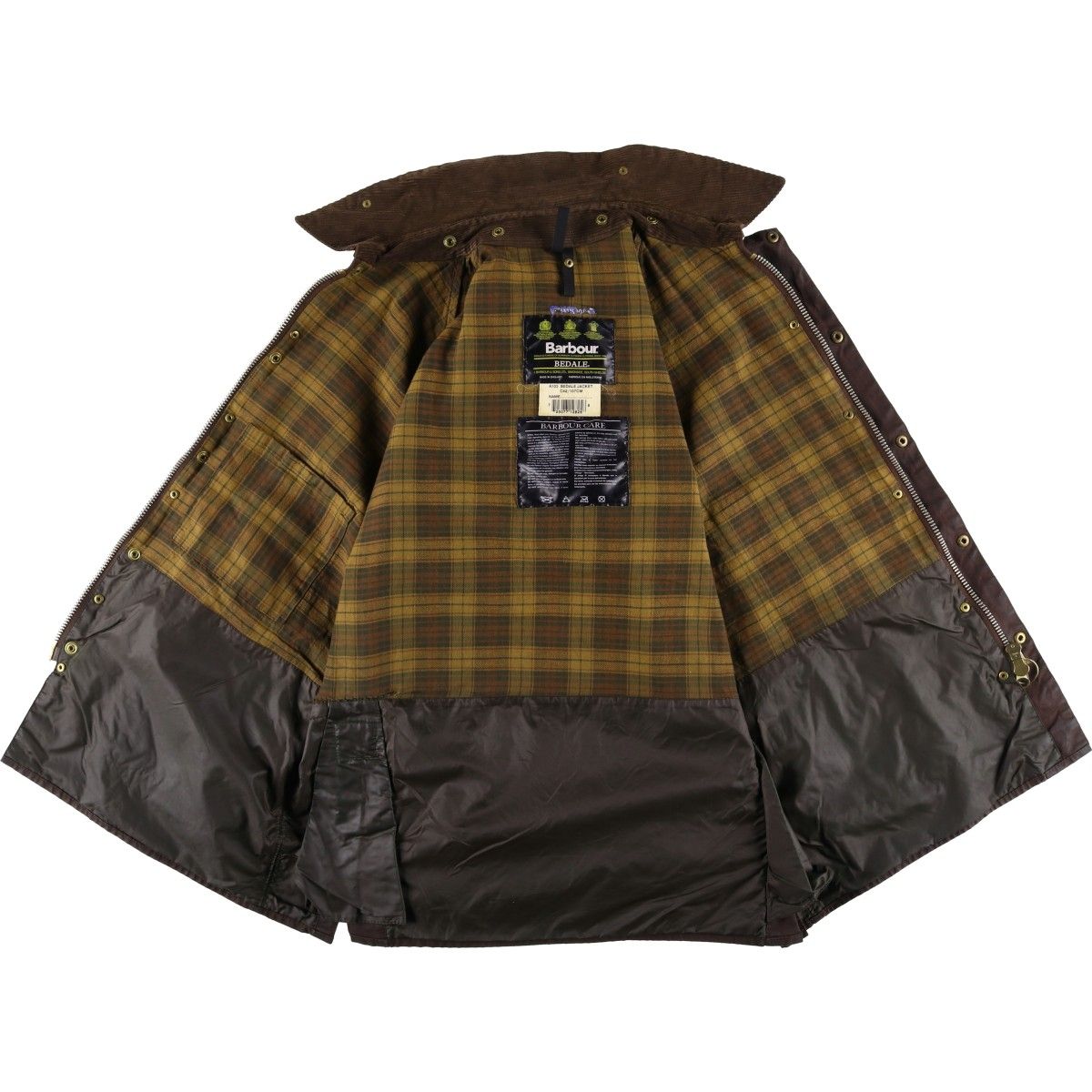 90s 3ワラント バブアー BEDALE ビデイル オイルドジャケット C42 古着 90年代 バブアー Barbour BEDALE ビデイル 旧3ワラント ワックス