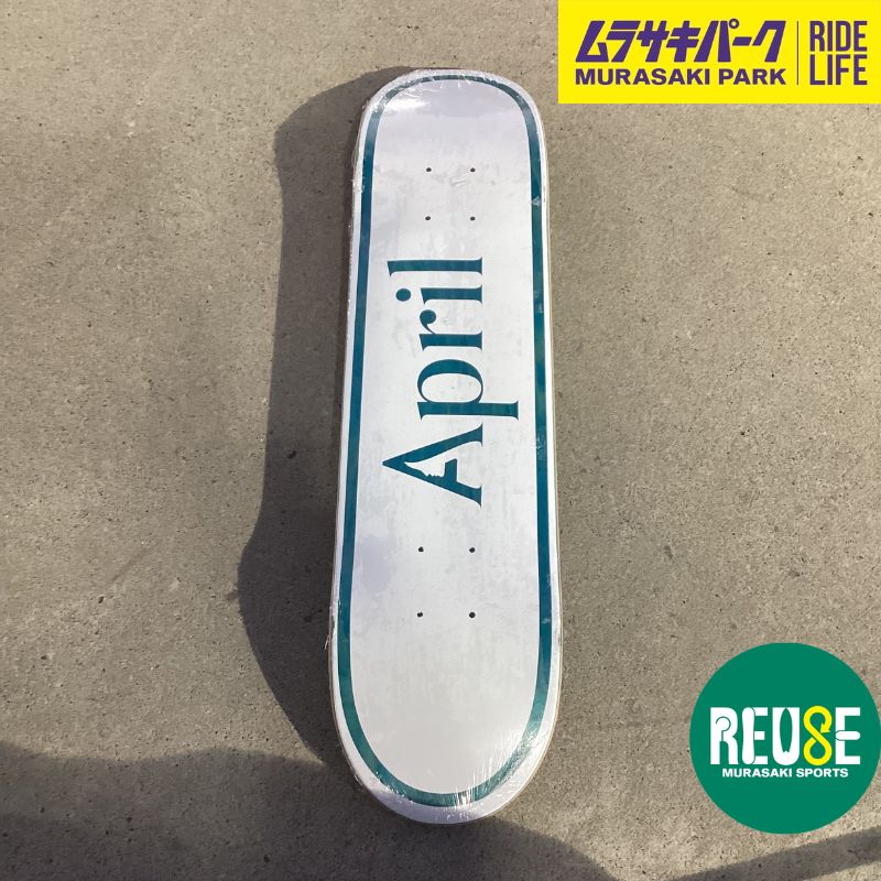 USED] APRIL OG LOGO BLUE MINI DECKS 7.25 inch deckデッキスケボー