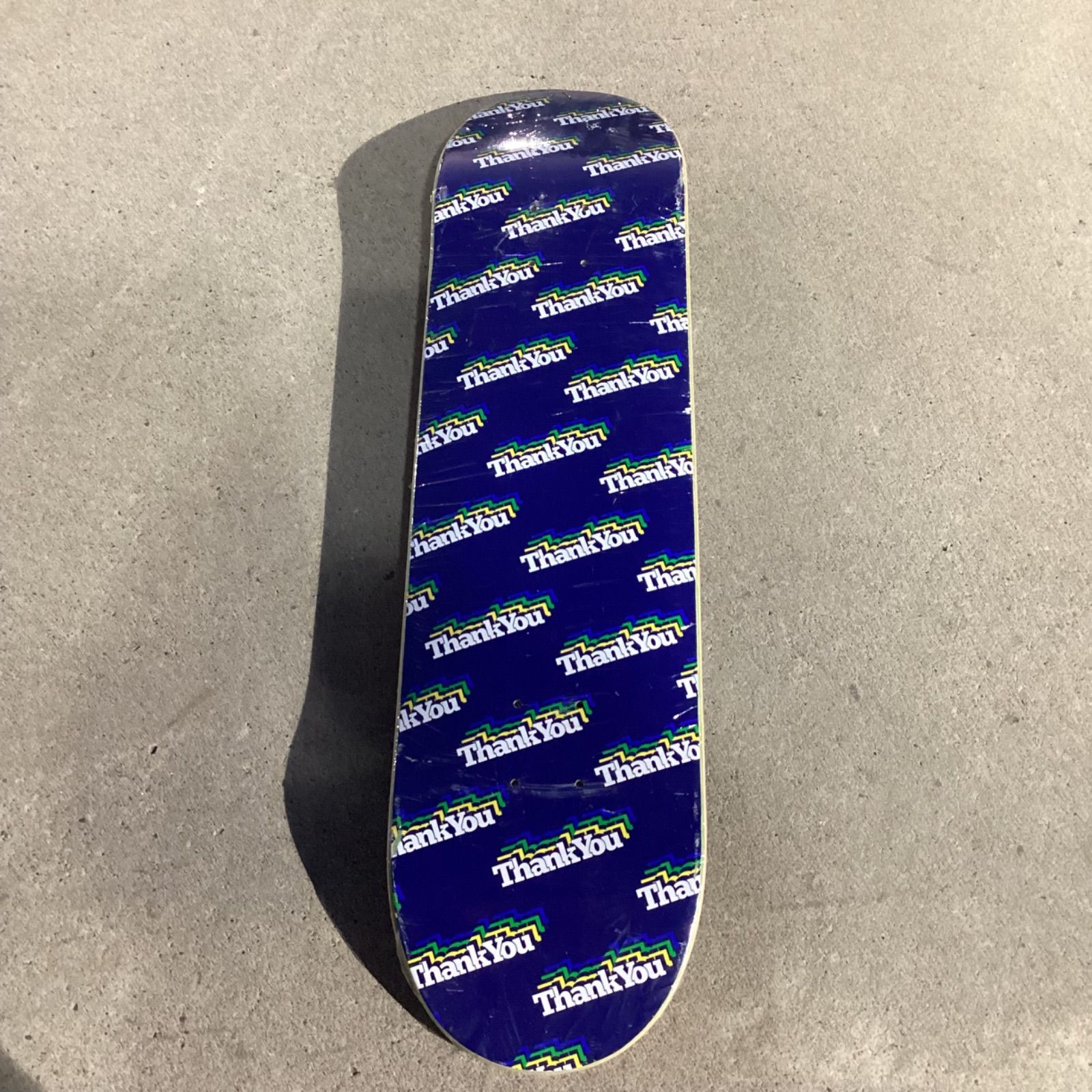 USED] THANK YOU SKATEBOARDS LOGO DECK 7.75 inch deckデッキスケボー