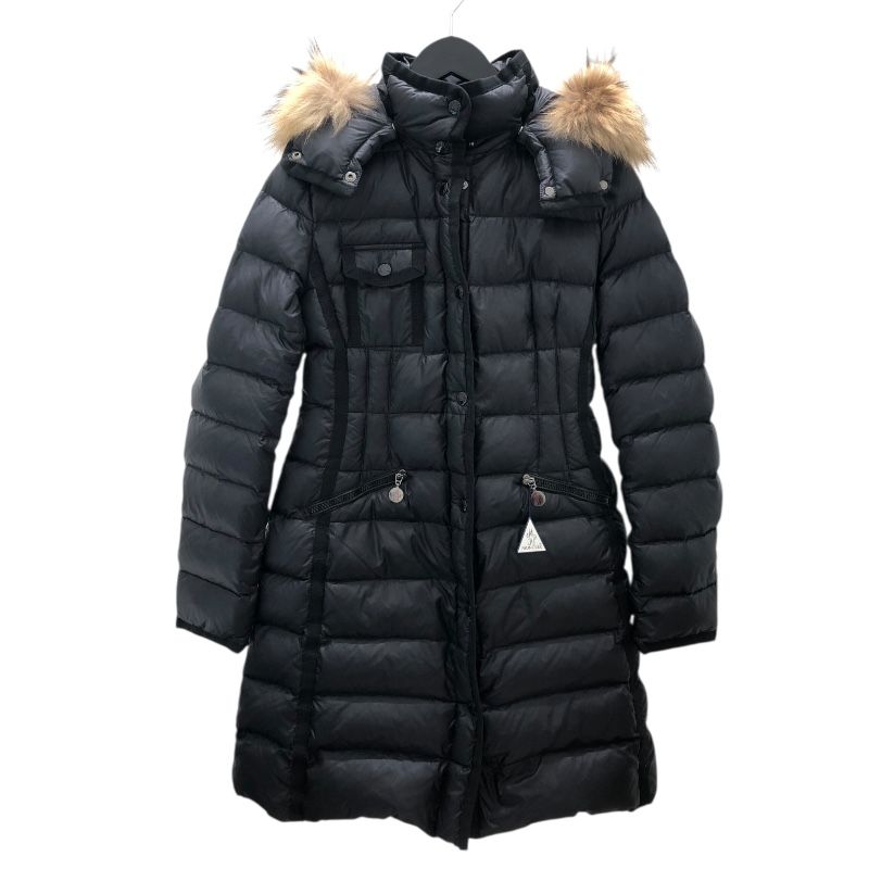 モンクレール MONCLER ダウンコート 53048 ブラック ナイロン レディース ダウンジャケット