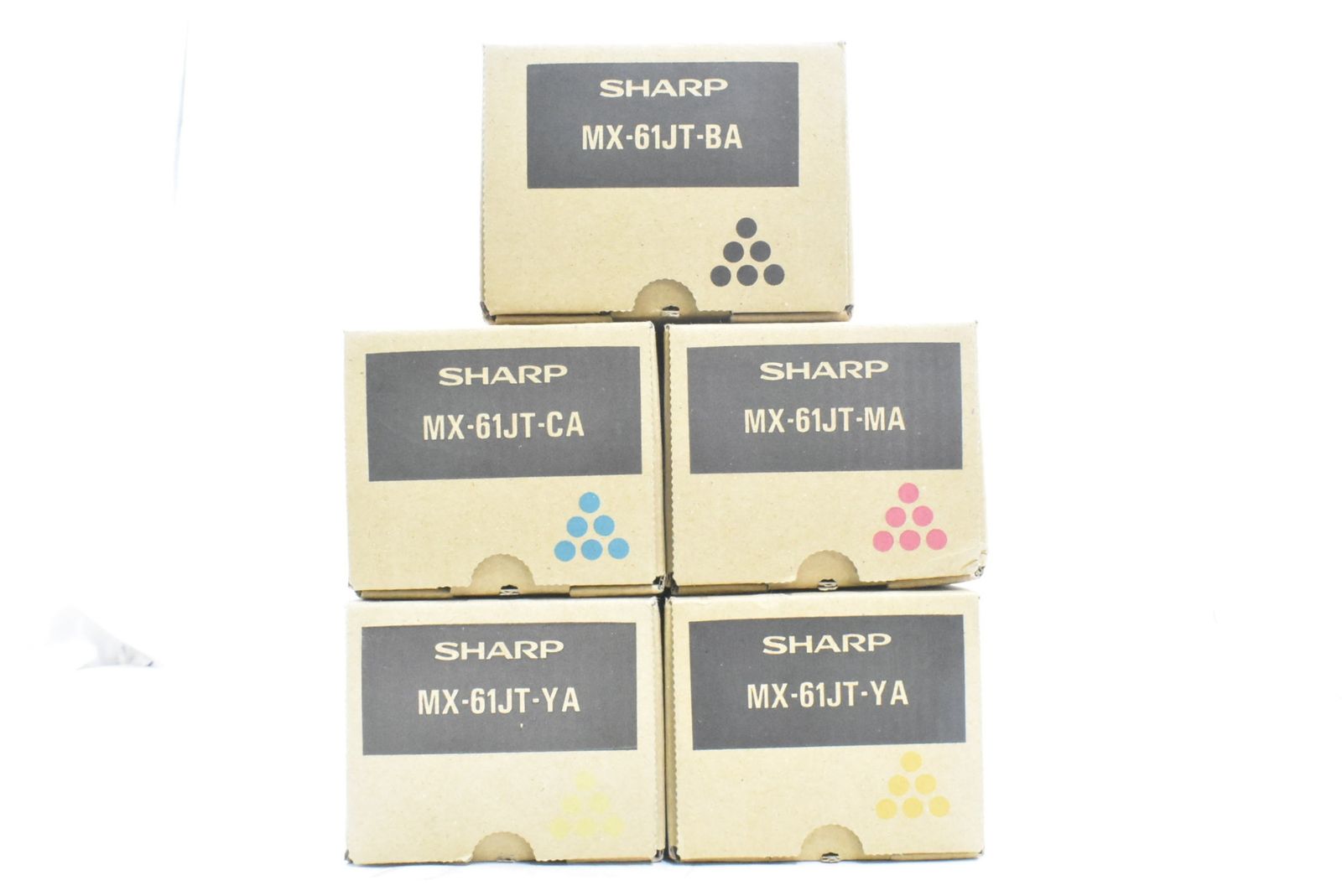 ♥ シャープ トナー MX-61 JT 5本 シアン マゼンタ イエロー ブラック SHARP -D-N 26-byebye