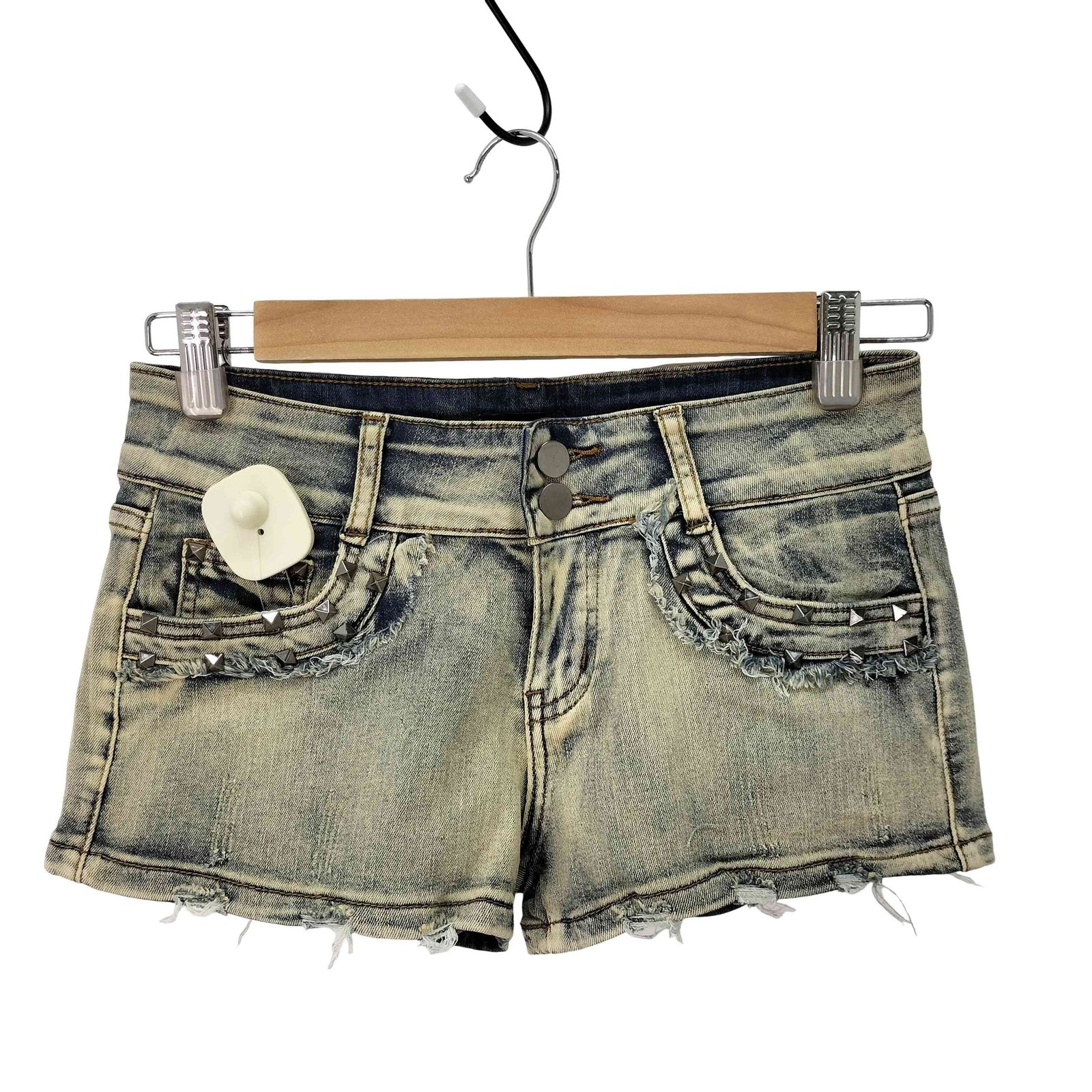 ユーズドフルギ USED古着 CHOOE Y2K スタッズ 装飾 デニム ショーツ