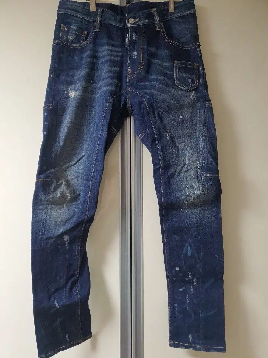 ディースクエアード2 ミニポケット スリムフィットバイカーパンツ 44