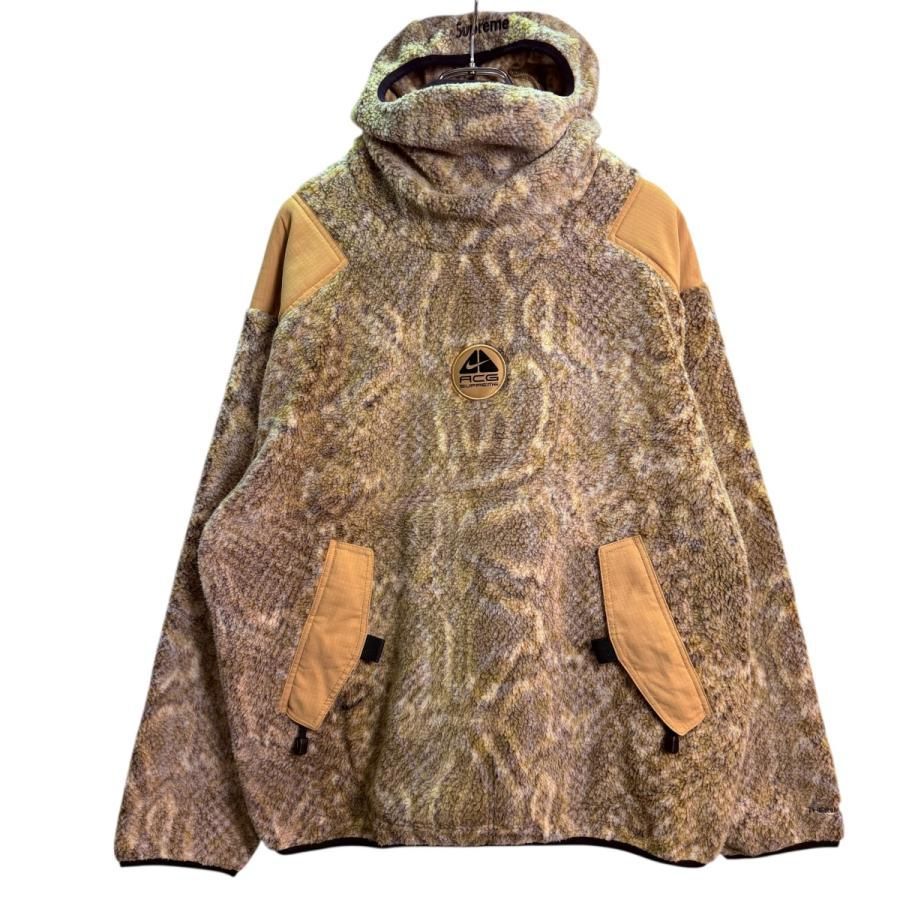 サイズ L シュプリーム×ナイキエーシージー Supreme×NIKE ACG 22 AW Fleece Pullover ナイキ フリースプルオーバー G Snakeskin DN 3256-277