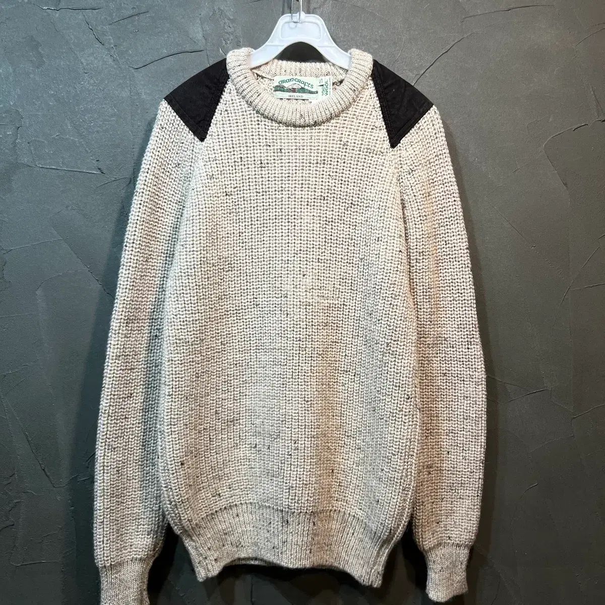 S アラン クラフト Aran Crafts ヴィンテージ ウール ニット セーター