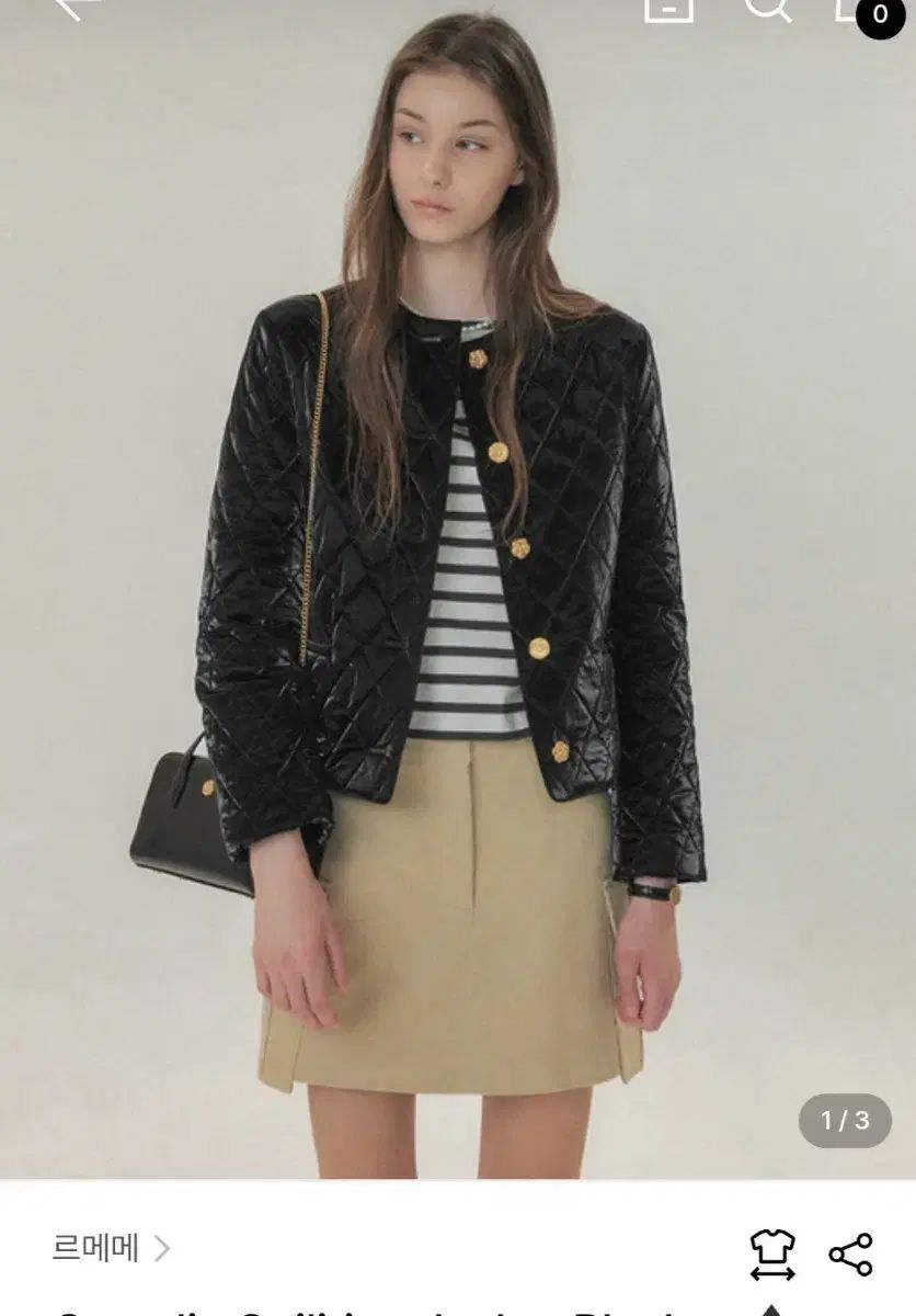 LEMEME ルメメ カメリア キルティング ジャケット