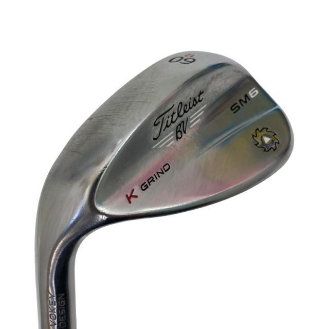 タイトリスト VOKEY SPIN MILLED SM 6 ツアークロム 60°|12° K レフティ ウェッジ WG NS PRO MODUS 3 TOUR 120 フレックスS メンズ 男性用 左利き 左用 Cランク ゴルフクラブ