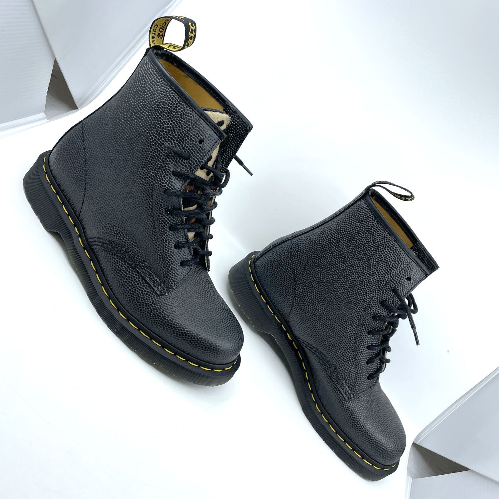 【未使用級】Dr.Martens stussyレオパード　8ホールブーツ 未使用級】Dr.Martens stussyレオパード 8ホールブーツ - メルカリ