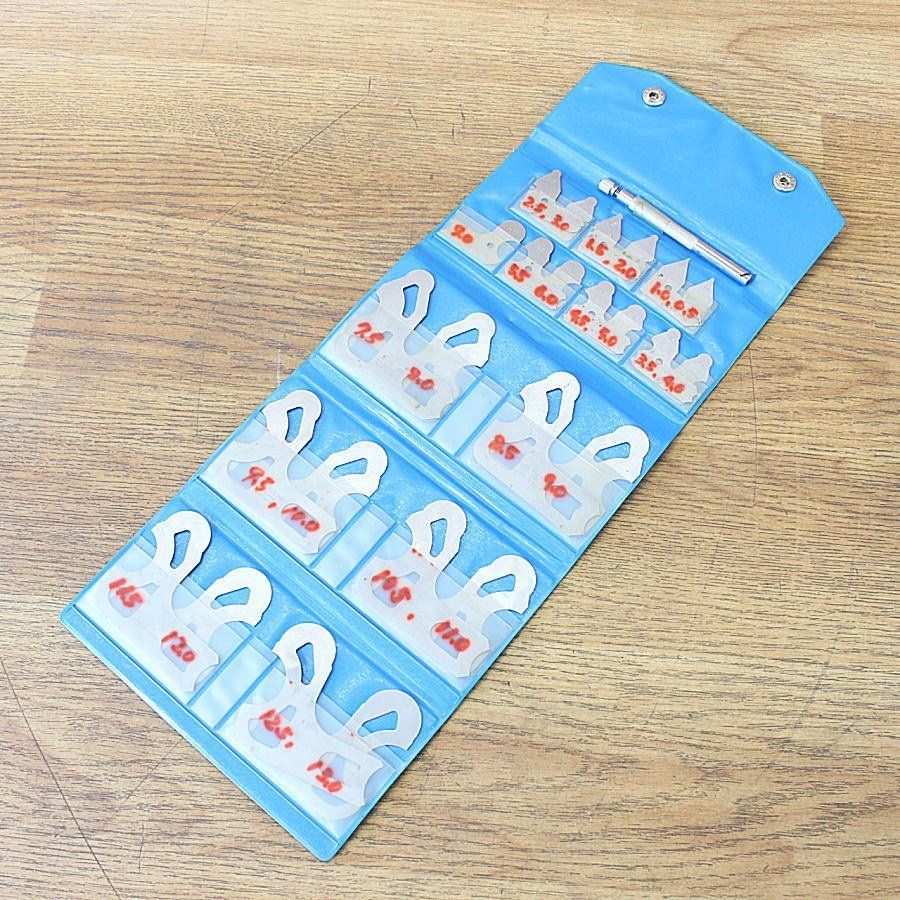 フジツール L 300 MX MD ラジアスゲージセット 0 5 mm 13 17 21 あり