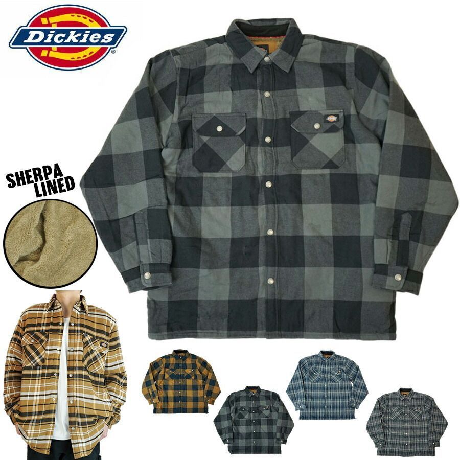 DICKIES ディッキーズメンズ シャツ ジャケットTJ210 SHERPA LINED