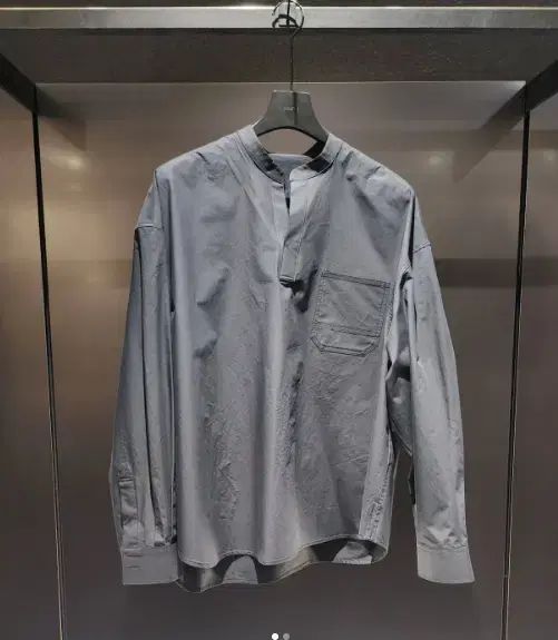 50 ジュンジェイ クリスピーコットン チュニック ルーズフィット シャツ ブラック