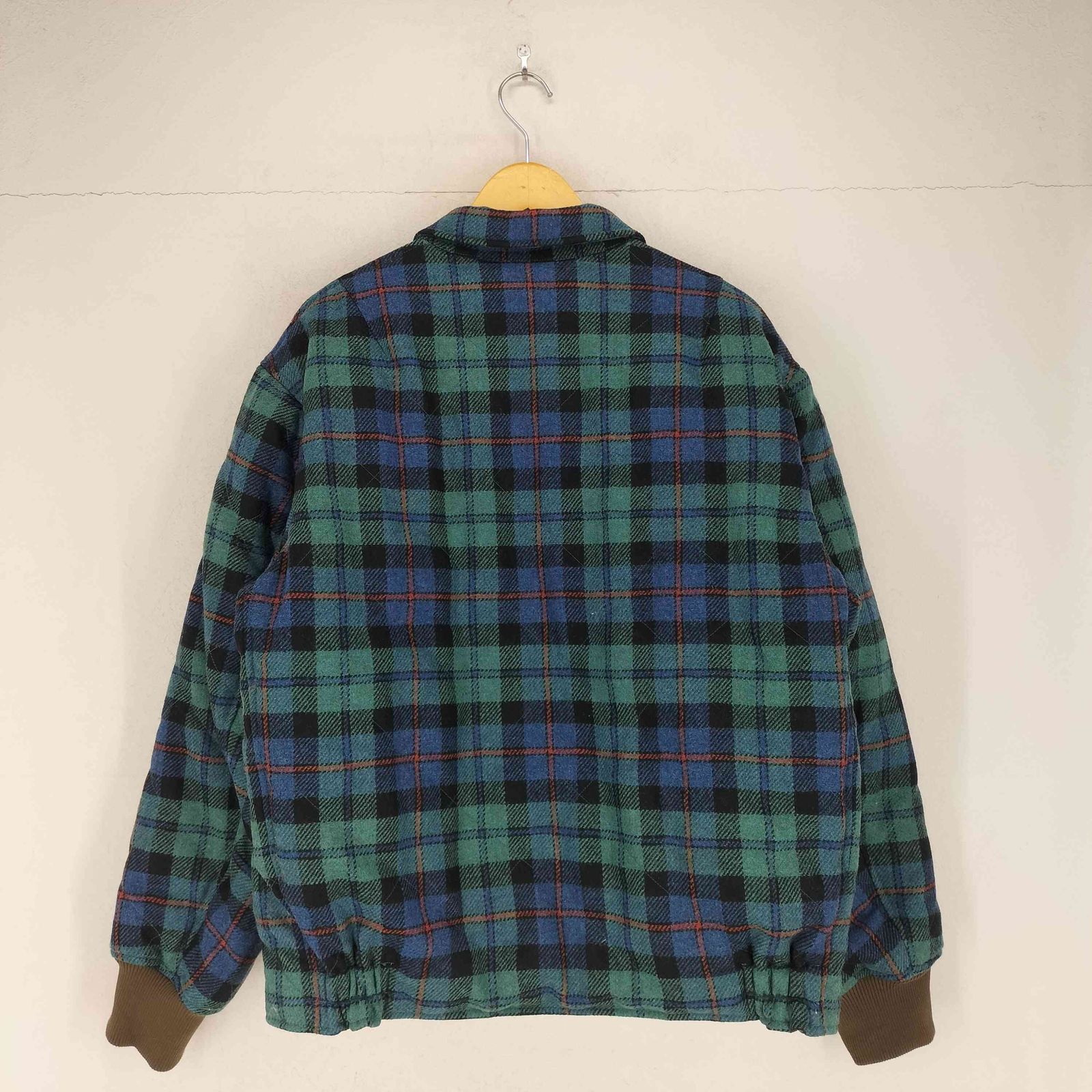 サノバチーズ SON OF THE CHEESE Check wool down Jkt メンズ XL