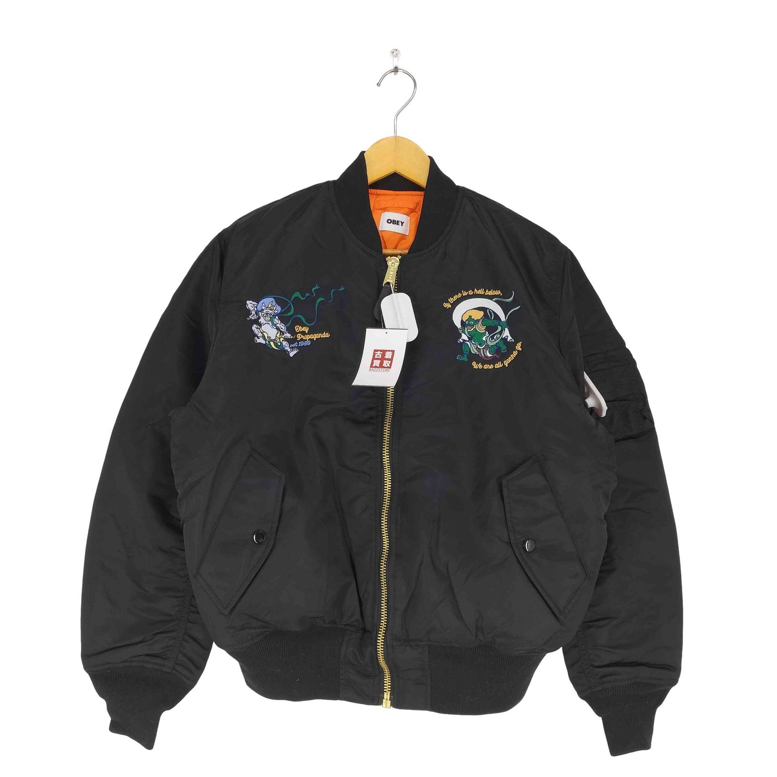 オベイ OBEY WELCOME TO JAPAN 2026 MA-1 メンズ M