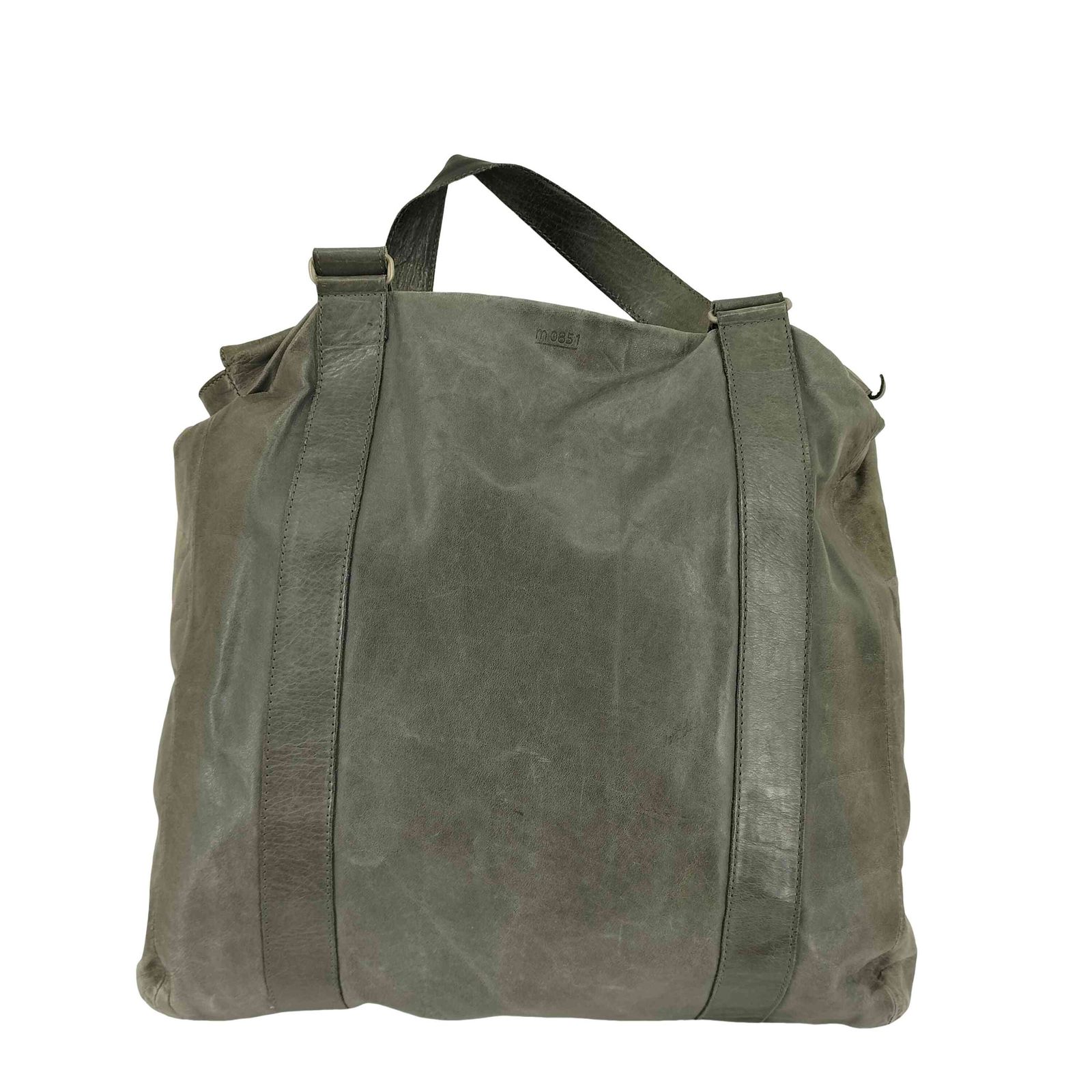 ユーズドフルギ 古着 m 0851 ANILINE SMALL WEEKEND 2 WAY レザー トート バッグ メンズ 表記無