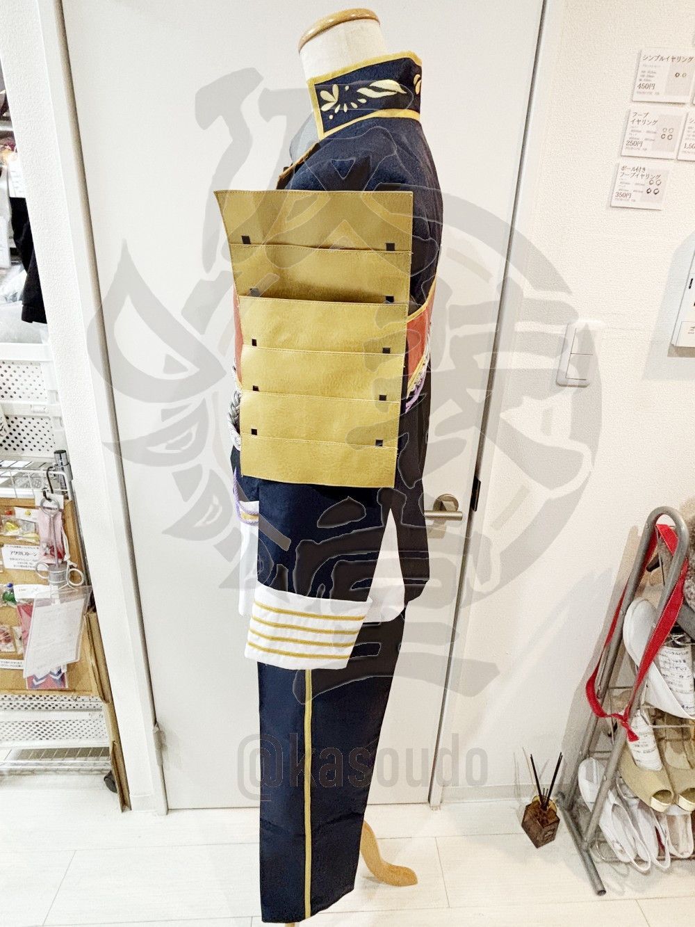 【注意事項有】刀剣乱舞一期一振コスプレ衣装コストモ製Lサイズセット済ウィッグ付き 注意事項有】刀剣乱舞一期一振コスプレ衣装コストモ製Lサイズセット