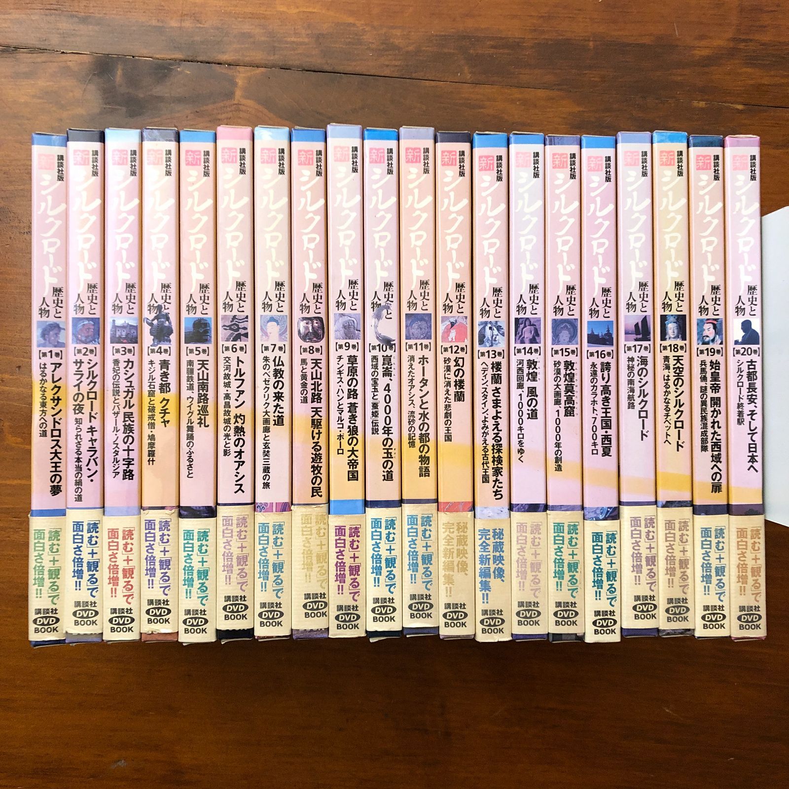 新シルクロード 歴史と人物 全20冊 DVDブック 講談社 ☆中央アジア