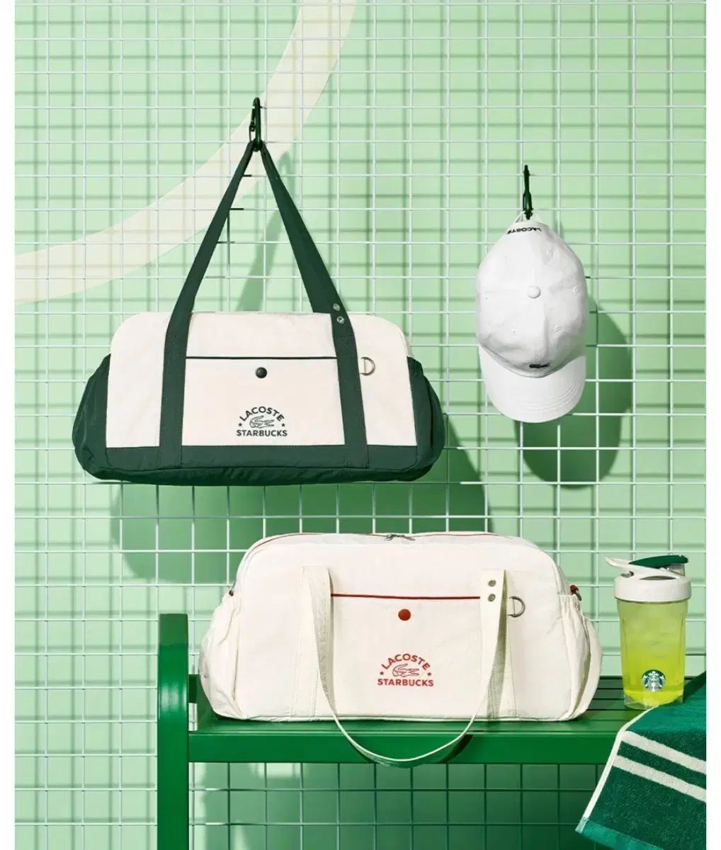 スターバックス LACOSTE マルチバッグ グリーン