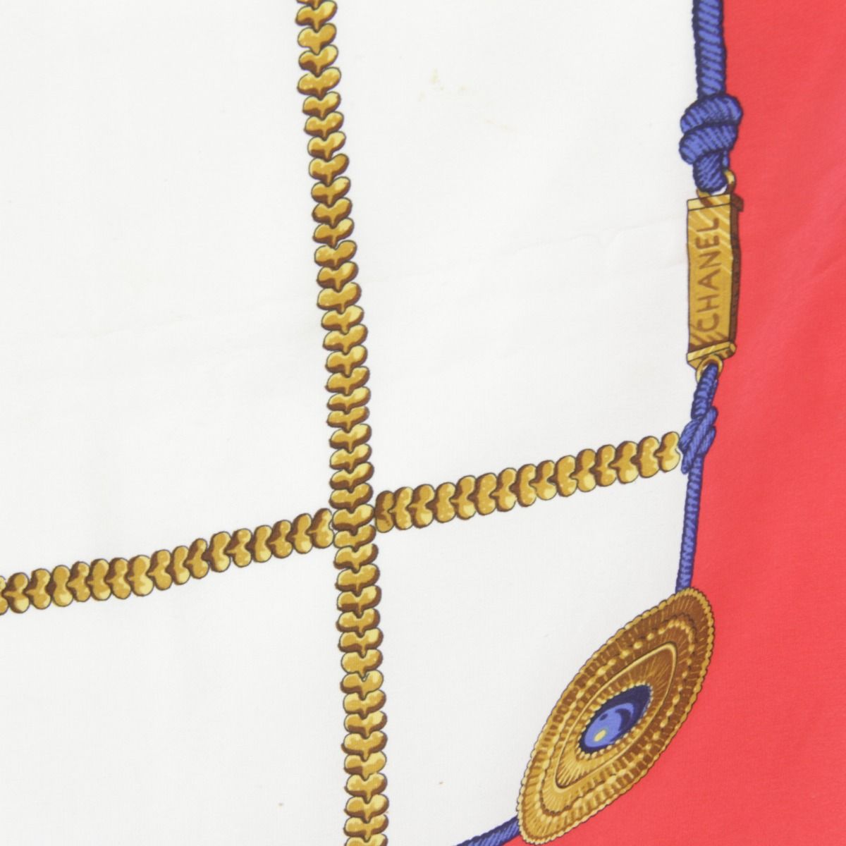 チェーン格子柄 スカーフ