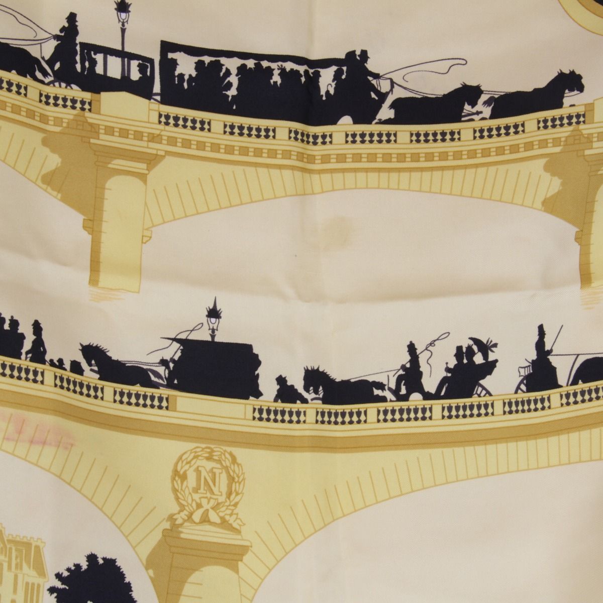 USED』 エルメス カレ90 LES PONTS DE PARIS パリの橋 スカーフ シルク