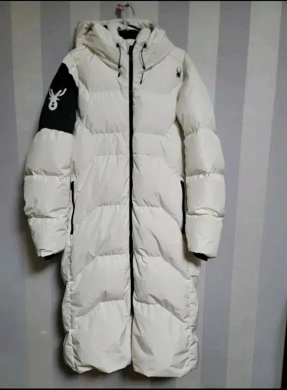 スパイダー 白 ダウンジャケット ロング丈 100