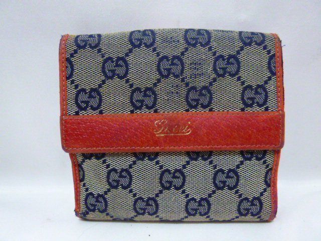 GUCCI グッチ 財布 GGキャンパス 346056 レッド|ブラウン