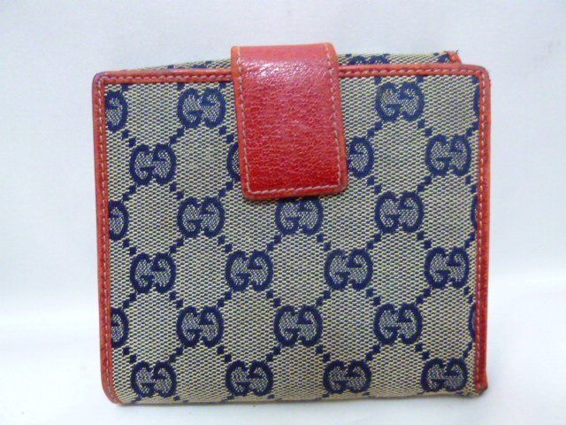 GUCCI グッチ 財布 GGキャンパス 346056 レッド|ブラウン