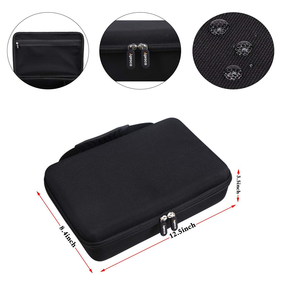 Aproca ハードストレージトラベルケース Behringer FLOW 8 | Xenyx 802 ム 8入力デジタルミキサーに適合 エフェクター その他 