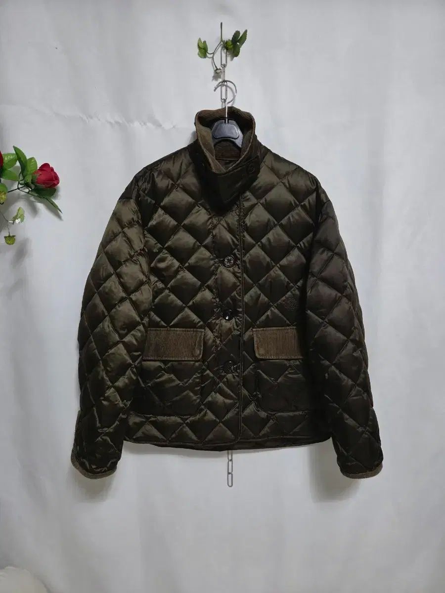 A.T.CORNER アットコーナー キルティング グース ジャケット カーキ 95