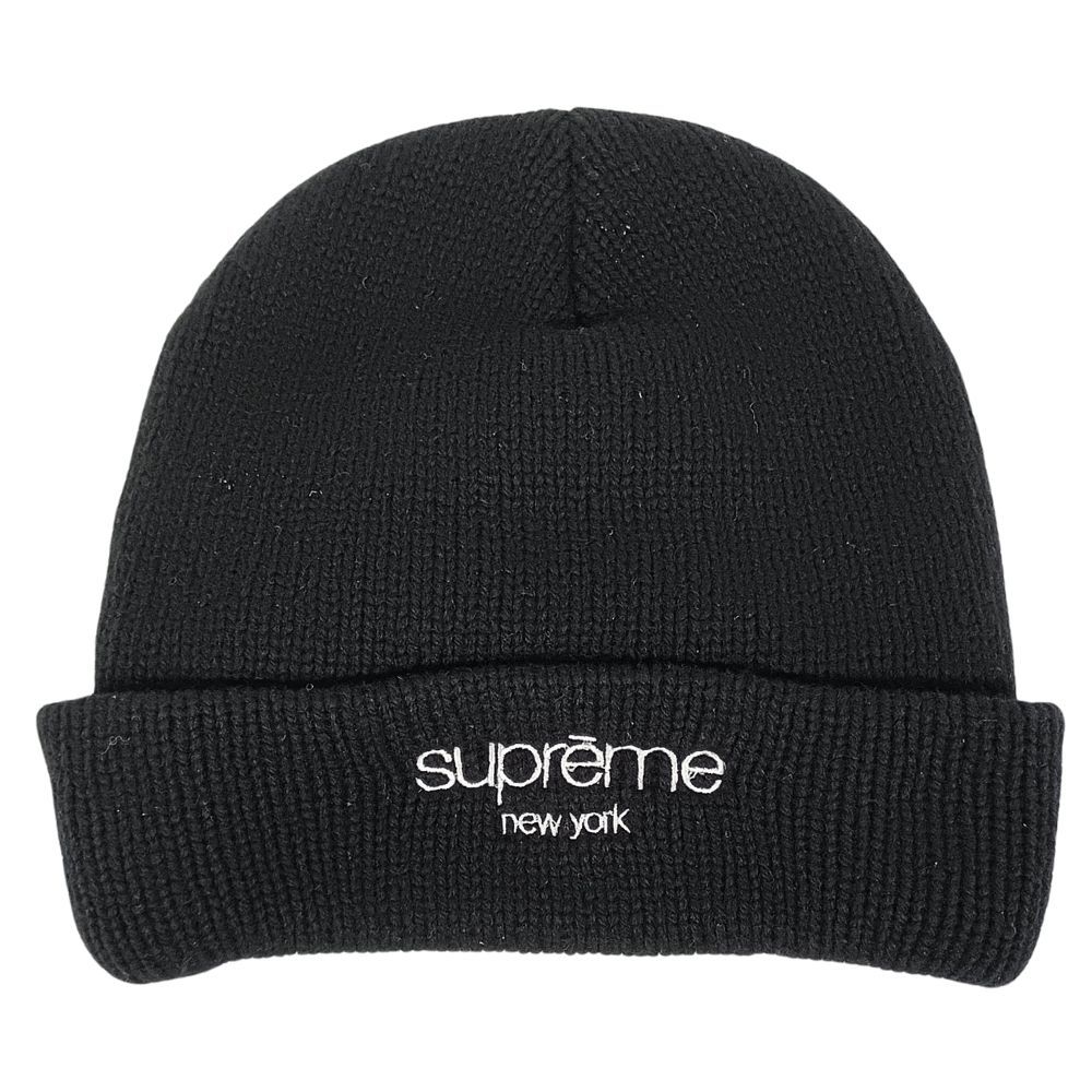 SUPREME シュプリーム 25 AW Radar Beanie クラシックロゴ ツバ付き ビーニー ニットキャップ ブラック | 53527