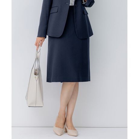 未使用級 23区 23AW ニジュウサンク ウールライクカルゼ ノーカラー