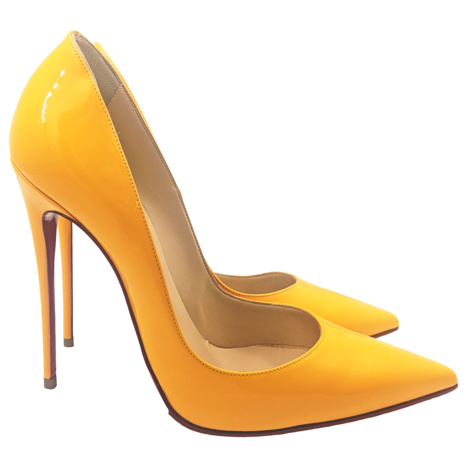 中古】Christian Louboutin クリスチャンルブタン パンプス イエロー