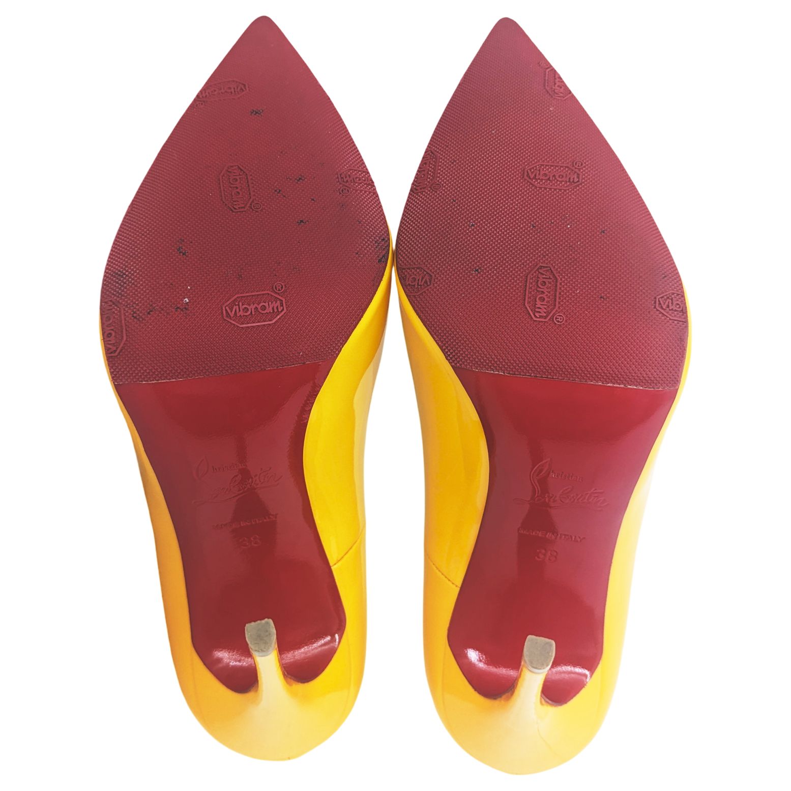 中古】Christian Louboutin クリスチャンルブタン パンプス イエロー 