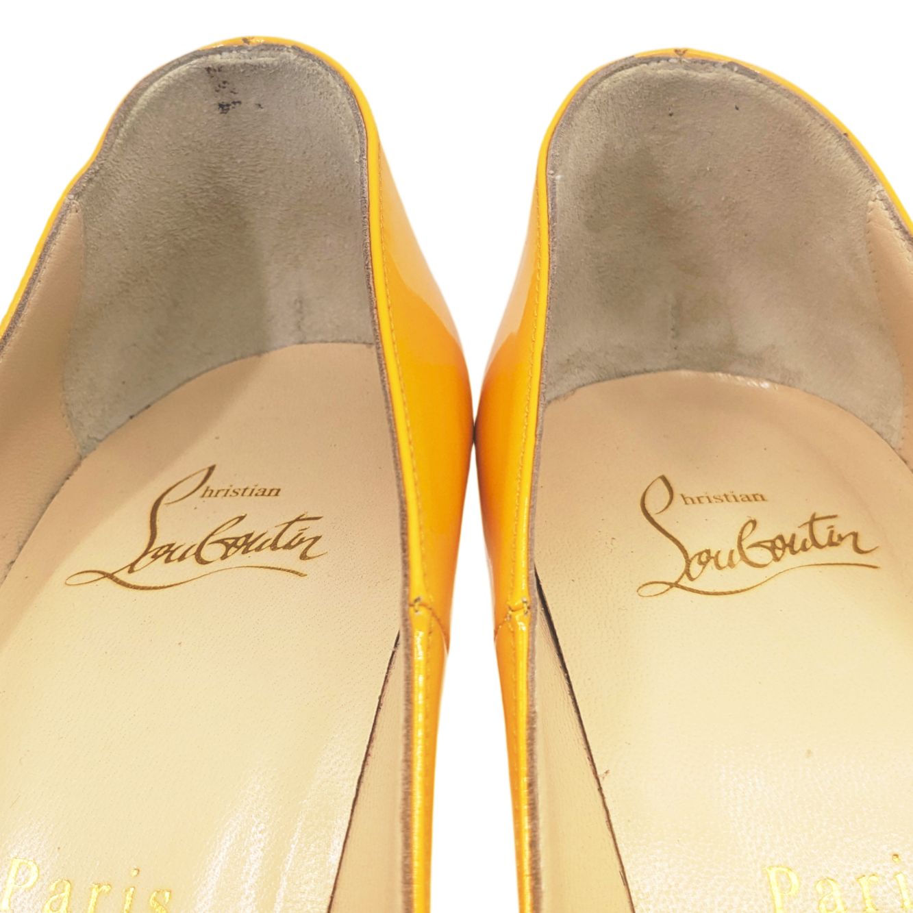 中古】Christian Louboutin クリスチャンルブタン パンプス イエロー 