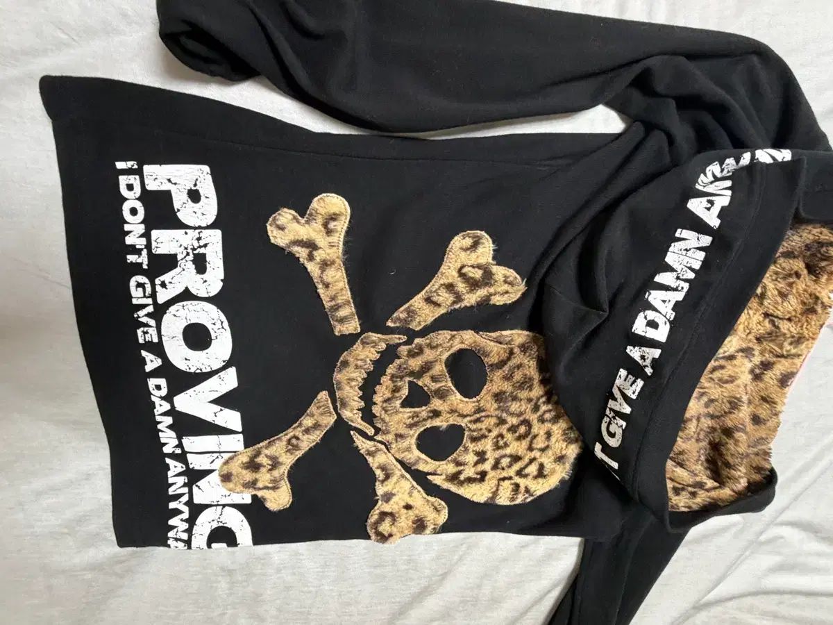 スカルファー レオパード フードTシャツ