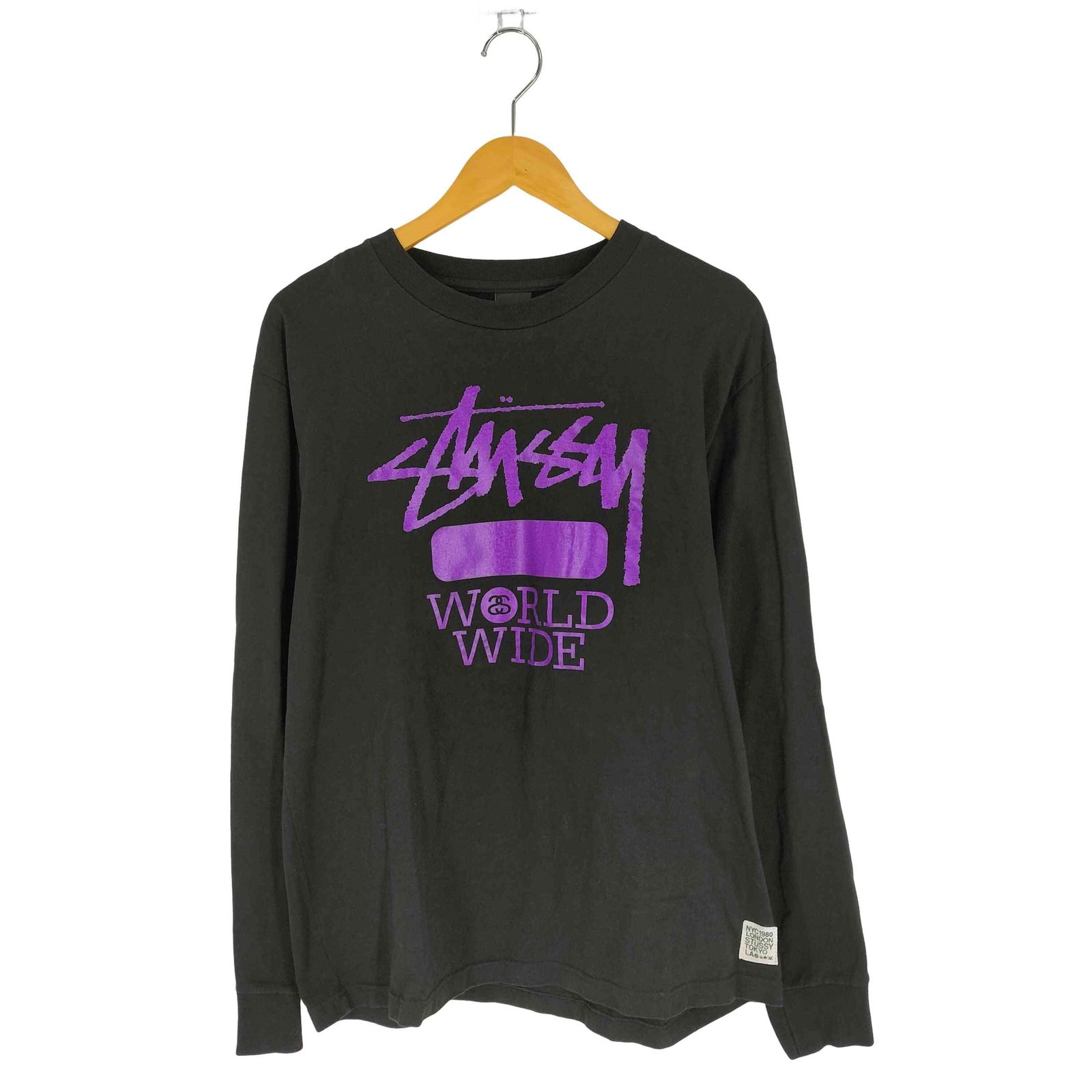 ステューシー Stussy WORLD WIDE プリント クルーネックTシャツ メンズ 