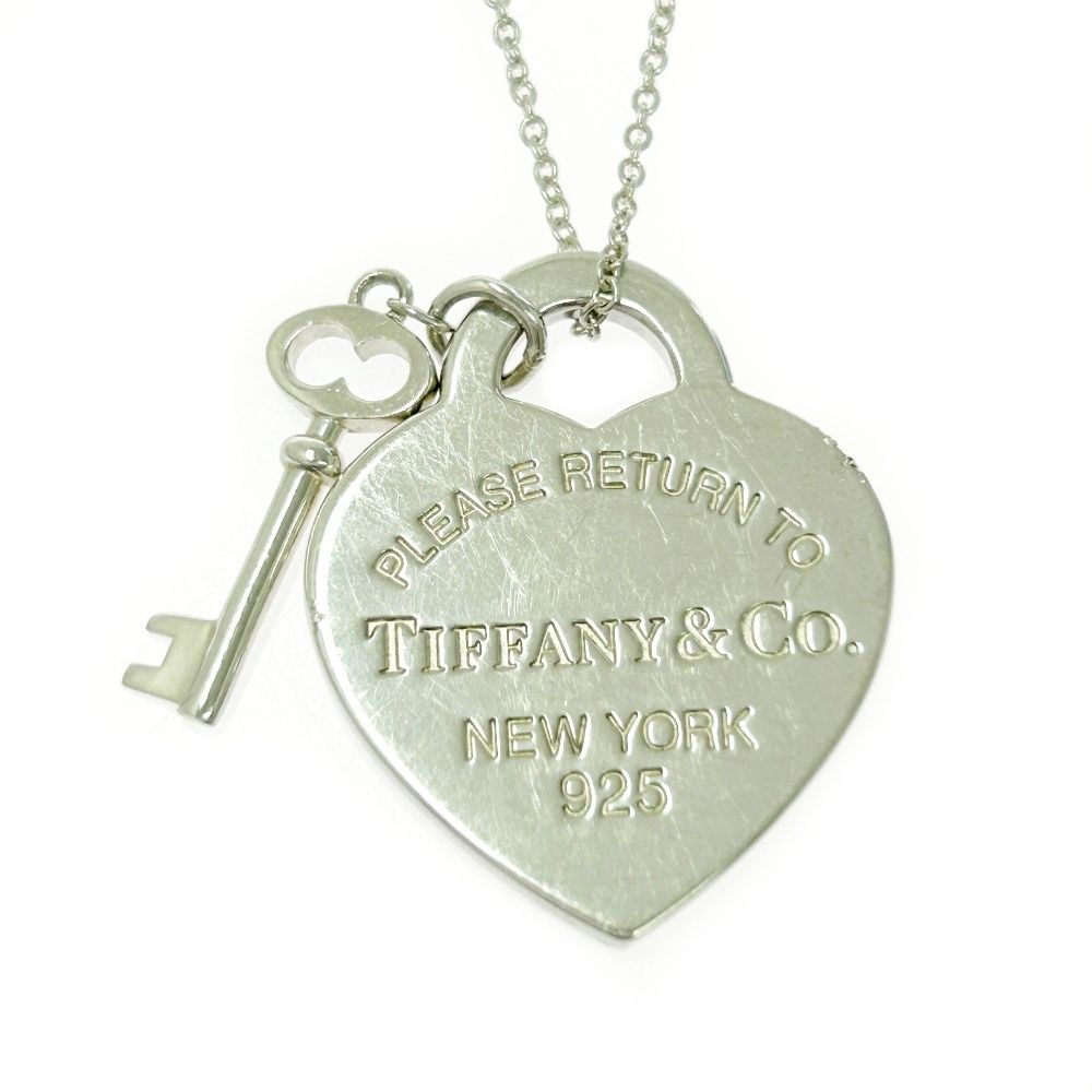 TIFFANY-Co. ティファニー シルバー リターントゥ ハートタグ-キー ネックレス 7.1 g 925刻印 519156