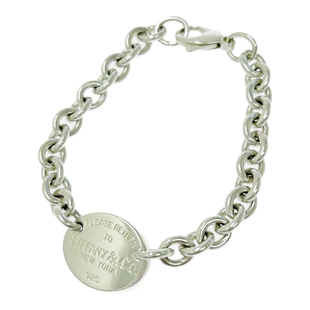 TIFFANY-Co. ティファニー シルバー リターントゥ オーバルタグ ブレスレット 26.9 g 925刻印 515896